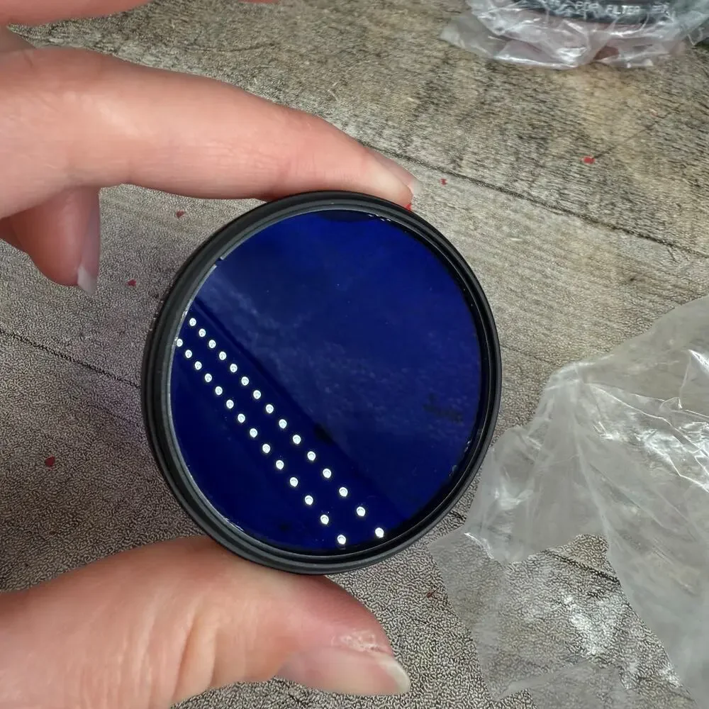 Vintage Hoya 48mm Lens Filter with Case Blue, Red & Green Pop Filter